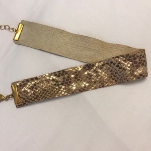 Snakeskin choker